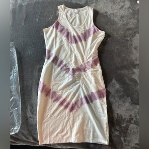 Venus Tie-Dye Ruched Sleeveless Dress - Small